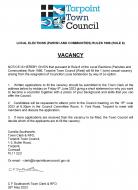 NOTICE OF VACANCY in Office of Councillor - West Ward